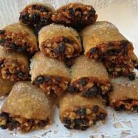 Rugelach · Classic Rugelach contains nuts, raisins, and a mix of apricot and raspberry jelly.
Chocolate...