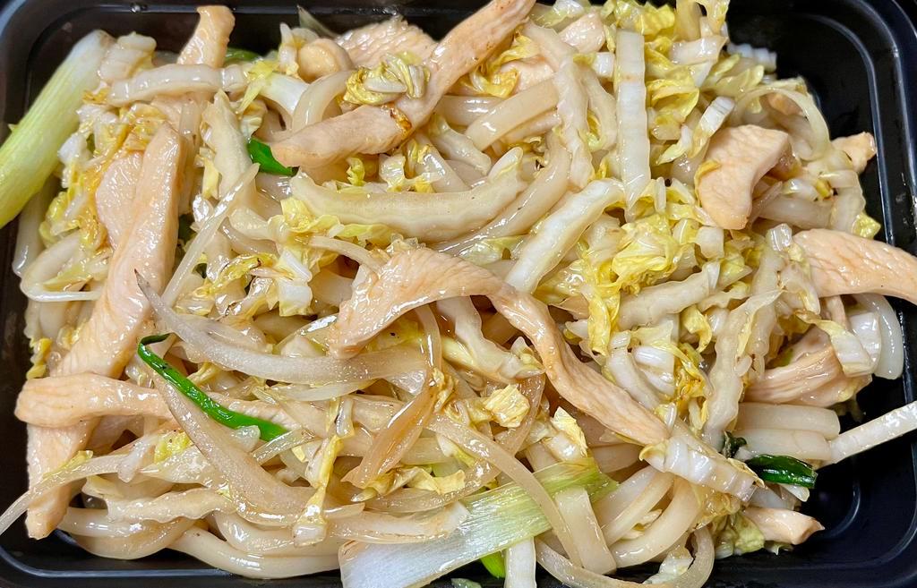 Chicken yaki udon · Pan fried noodle