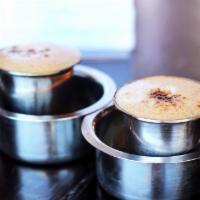 Kaapi · South Indian style frothy coffee latte. Gluten free.