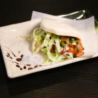 1 Piece Hirata Buns · Japanese steamed buns filled with pork chashu.