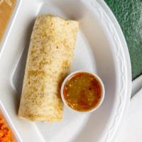 Kids the Sedona Combo · Mini bean and cheese burrito.
8 inch flour tortilla, refried beans, and monterrey jack chees...