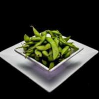 Edamame · Broiled and seasoned soybeans.
