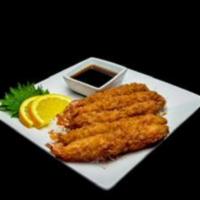 Fried Shrimp appetizers · Breaded and deep-fried.
