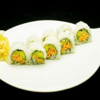Spicy California Roll · Spicy crab, avocado, and cucumber.