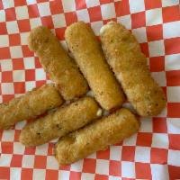 Mozzarella Sticks        · Mozzarella cheese that has been coated and fried. 