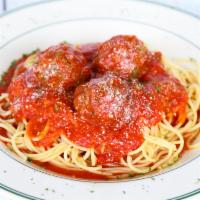 Spaghetti and Meatballs or Sausage · 