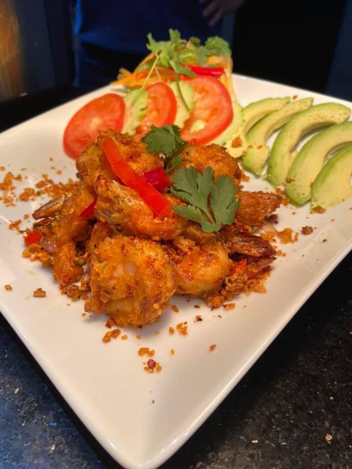 5 Pieces Coconut Shrimp · Shrimp with sweet coconut and deep-fried. Served with sweet chili garlic sauce.