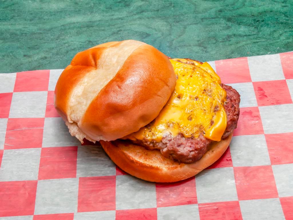 Char-Grilled Burger · Add cheese for an extra charge.