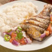 Grilled Bangus Combo · Combo comes with Half (1/2) Freshly Grilled Boneless Bangus Stuffed (Milkfish) + (Steamed Ri...