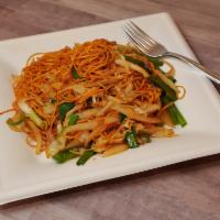 Hakka Noodles · A fusion favorite; thin soft noodles, non-spicy.
