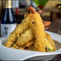 Shrimp and Vegetable Tempura · Classic Japanese flash fried in crunchy light and flaky batter shrimp and vegetable.