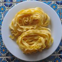 Fettuccine · fresh egg pasta made with 100% semola di grano duro
