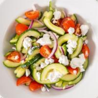 Garlic Caesar Salad · Organic Romaine Hearts, Parmesan, House Croutons, House Caesar (dressing on side unless requ...