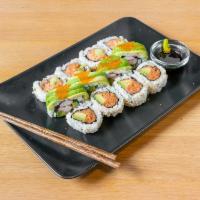 2. Harmony Sushi Set · Kani salad roll, salmon and masago roll, salmon roll, avocado roll, cucumber roll, and salmo...