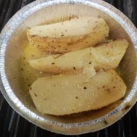 Oven Baked Lemon Potatoes · Home made Greek Style baked potato in lemon sauce