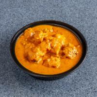 Chicken Korma · Chicken cooked in creamy almond and nut sauce.