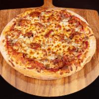 Meat Lovers Pizza · Pepperoni, beef, Italian sausage, ham and Canadian bacon. 