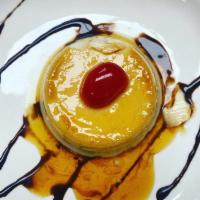 Vegan Flan · our delicious flan is made with coconut milk
Contains: coconut