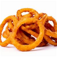 *Onion Rings* · Served with a side of ranch dressing.