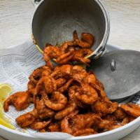 Large Shrimper’s Net Catch · Peel ‘n’ Eat Shrimp steamed in Beer.