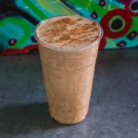 Marathon Shake · Filtered Mexican coffee, cinnamon, banana, agave and whey protein. 