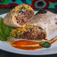 3. Lean Beef Barbacoa Burrito · Barbacoa, black beans, low fat cheddar, jalapenos, brown rice and low fat sour cream. Served...