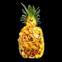 Piña Del Mar · ceviche mixed with diced pineapple and mango, freshly squeezed orange juice, mango nectar, t...