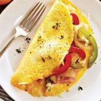 Western Omelette · Ham, and sauteed onion and red and green pepper.