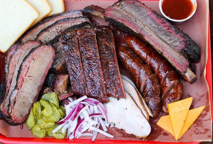 Texas BBQ Family Combo · Design for 2-3 person 5 course meal. Full BBQ baby rib 3-links BBQ sausage 3-corn bread 8 oz. coleslaw 4 oz. BBQ sauce choice of white rice or saffron rice or French fries. 1-2 lt soda choice of cheese cake or tiramisu.