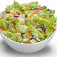 Garden Salad · Lettuce, carrot, cucumber, mixed pepper, red cabbage and tomatoes. Add protein and cheese fo...