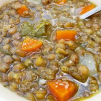 Lentil and Vegetables Soup · Lentils and seasonal vegetables.