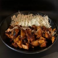 Spicy Chicken Teriyaki · Spicy grilled chicken with a chef-made teriyaki sauce topped with sesame seeds. Served with ...