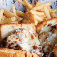 The Cheef Sandwich · Our delicious Italian beef on Italian bread, with melted Mozzarella cheese on top.