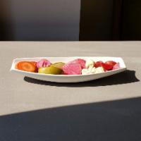 Pickle Boat · Chef's selection of pickled fruits and vegetables.  Gluten Free. Vegan. Nut Free.