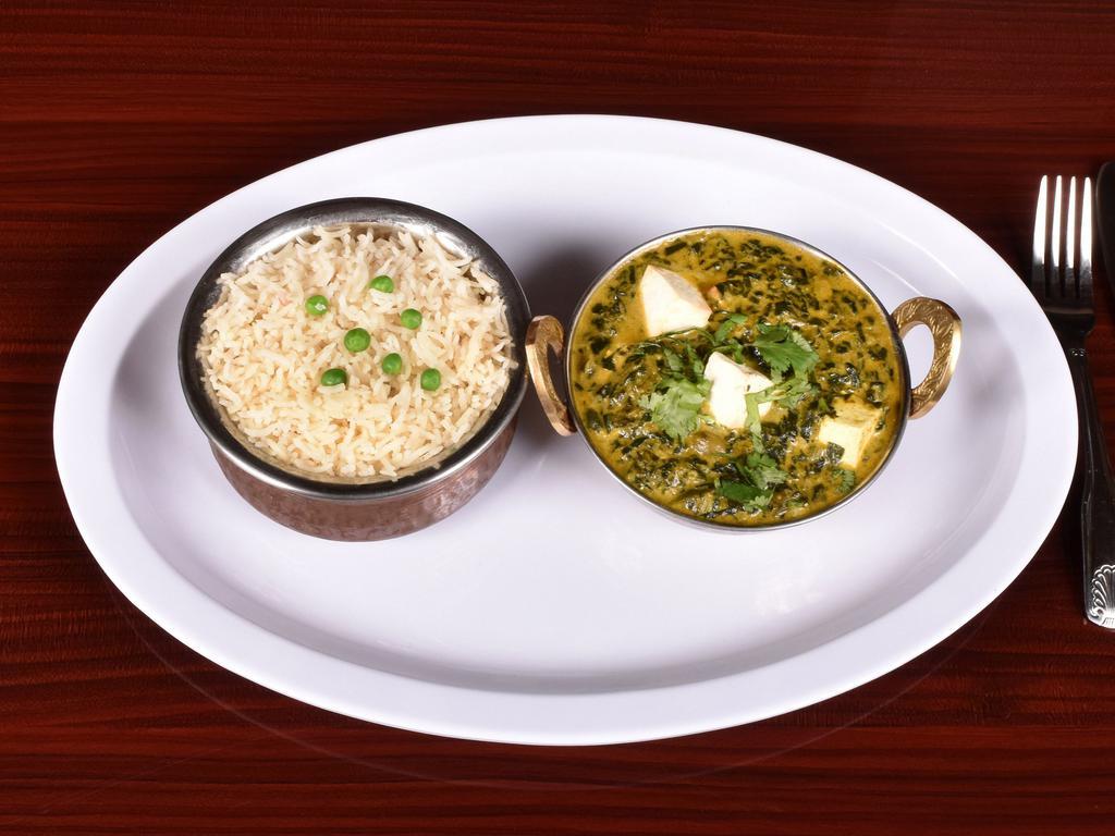 80. Paneer Saagwala · Paneer cooked with fresh spinach and spices.