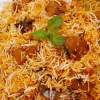 115. Tikka Biryani · Basmati rice cooked with chicken and a variety of herbs and biryani masala.