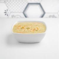 Chicken Lemon Rice Soup · All sizes include pita bread.