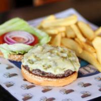Jalapeno Jack Burger · Chopped jalapenos and melted Jack cheese served on the patty.