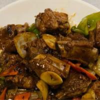 Spareribs in Black Bean Sauce Dinner · Spicy, sweet, and salty sauce made from fermented black beans.