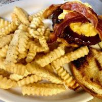 Kelin’s Mac Daddy Burger  · An 8 oz. certified Angus beef burger smothered with mac n cheese, bacon, BBQ and ranch dress...