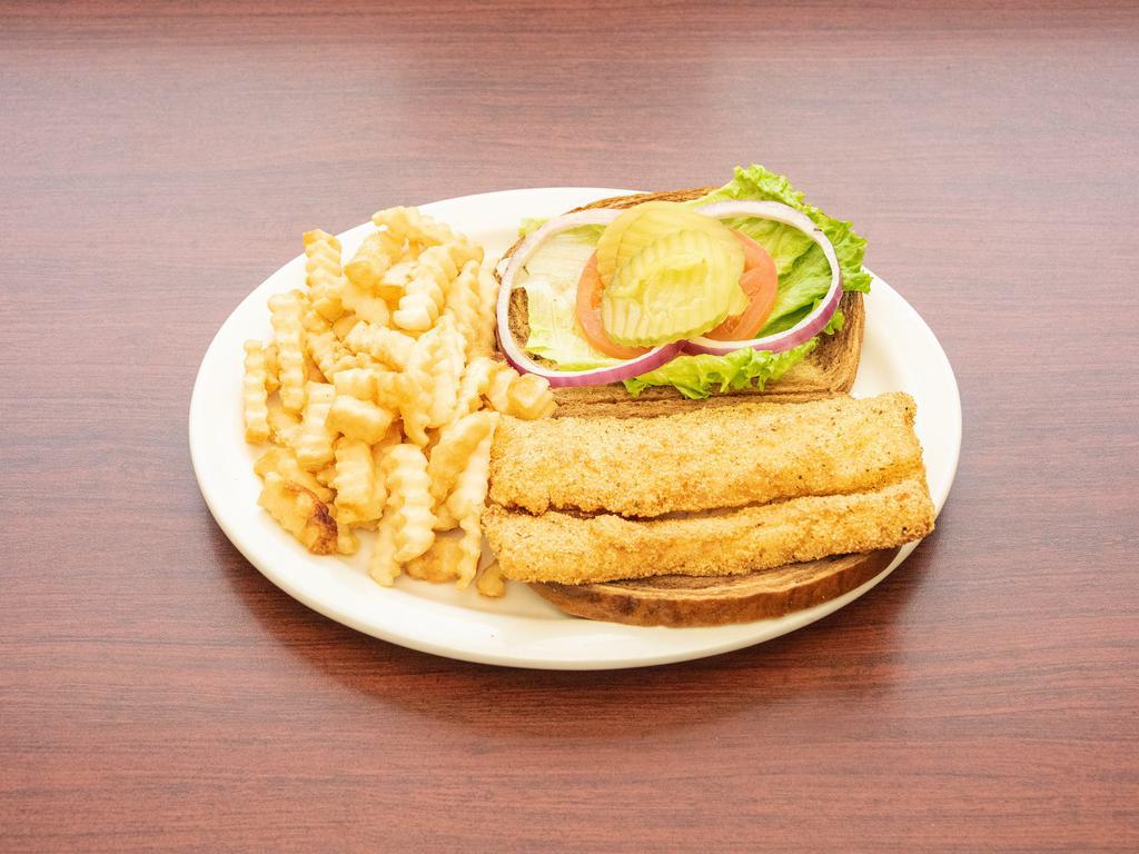 Southern Fried Cod · Icelandic cod fillet lightly breaded, then deep-fried to a golden brown.