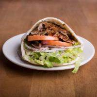 Lamb Gyro Sandwich · Includes lettuce, tomato, onions and sauce.