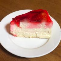 Strawberry Cheese Cake  · Freshly made cheesecake, strawberry on top.