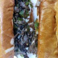 Philly Steak Baked Sub · Sauteed with fresh mushrooms, onions, green peppers and baked with mozzarella.