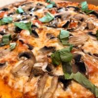 Funghi Pizza · Fresh tomato sauce, mozzarella cheese and sauteed mushrooms. Individual size.