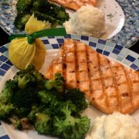 Salmone alla Griglia · Fresh north Atlantic salmon fillet and grilled to perfection.