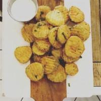 Fried Bread + Butter Pickles · buttermilk ranch dressing
