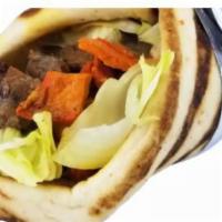 Lamb Gyro · Served on pita with choice of salad and Shah's sauces.