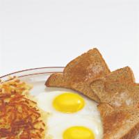 Classic Breakfast · 2 eggs and freshly grilled hash browns.