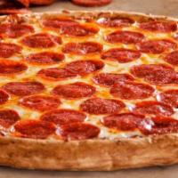 Large Pepperoni Pizza · Imported pepperoni and mozzarella cheese.